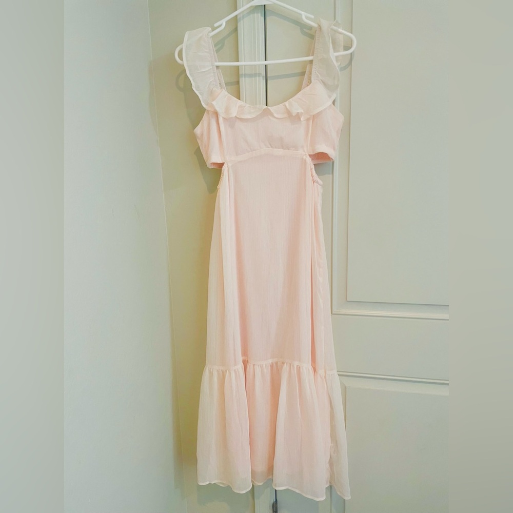 On/Off Shoulder Flowy Dress